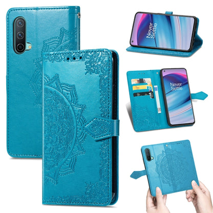 Mandala Flower Embossed Horizontal Flip Leather Case with Holder & Three Card Slots & Wallet & Lanyard, For Blackview A80 Pro, For OnePlus Nord CE 5G, For Oukitel C23 Pro, For vivo V21e 4G