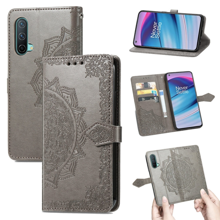 Mandala Flower Embossed Horizontal Flip Leather Case with Holder & Three Card Slots & Wallet & Lanyard, For Blackview A80 Pro, For OnePlus Nord CE 5G, For Oukitel C23 Pro, For vivo V21e 4G