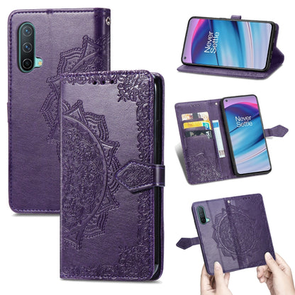 Mandala Flower Embossed Horizontal Flip Leather Case with Holder & Three Card Slots & Wallet & Lanyard, For Blackview A80 Pro, For OnePlus Nord CE 5G, For Oukitel C23 Pro, For vivo V21e 4G