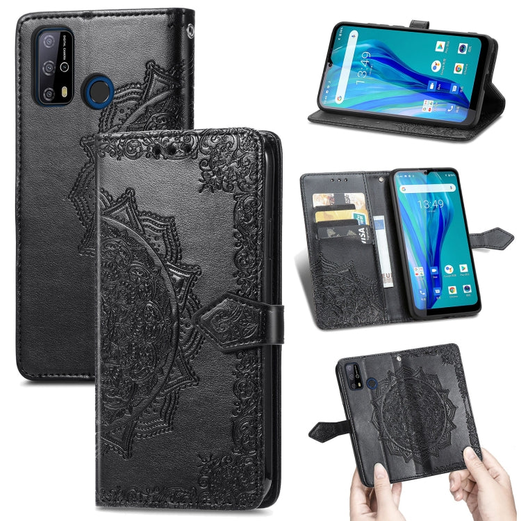 Mandala Flower Embossed Horizontal Flip Leather Case with Holder & Three Card Slots & Wallet & Lanyard, For Blackview A80 Pro, For OnePlus Nord CE 5G, For Oukitel C23 Pro, For vivo V21e 4G
