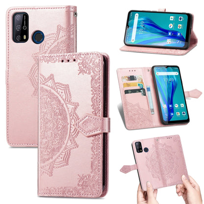 Mandala Flower Embossed Horizontal Flip Leather Case with Holder & Three Card Slots & Wallet & Lanyard, For Blackview A80 Pro, For OnePlus Nord CE 5G, For Oukitel C23 Pro, For vivo V21e 4G