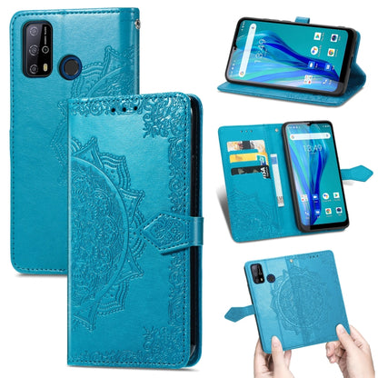 Mandala Flower Embossed Horizontal Flip Leather Case with Holder & Three Card Slots & Wallet & Lanyard, For Blackview A80 Pro, For OnePlus Nord CE 5G, For Oukitel C23 Pro, For vivo V21e 4G