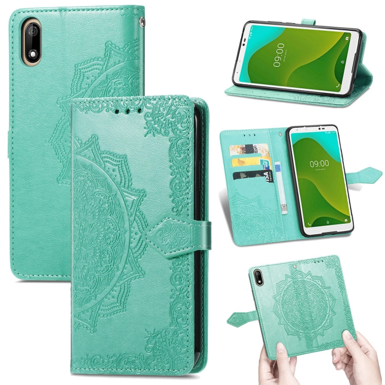 Mandala Flower Embossed Horizontal Flip Leather Case with Holder & Three Card Slots & Wallet & Lanyard, For Wiko Jerry 4, For Wiko Y62, For ZTE Axon 11 SE 5G, For ZTE Axon 20 5G