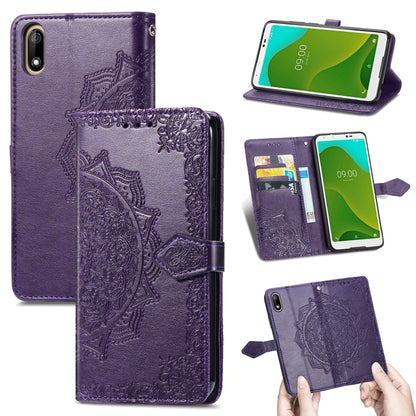 Mandala Flower Embossed Horizontal Flip Leather Case with Holder & Three Card Slots & Wallet & Lanyard, For Wiko Jerry 4, For Wiko Y62, For ZTE Axon 11 SE 5G, For ZTE Axon 20 5G