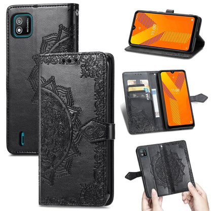 Mandala Flower Embossed Horizontal Flip Leather Case with Holder & Three Card Slots & Wallet & Lanyard, For Wiko Jerry 4, For Wiko Y62, For ZTE Axon 11 SE 5G, For ZTE Axon 20 5G