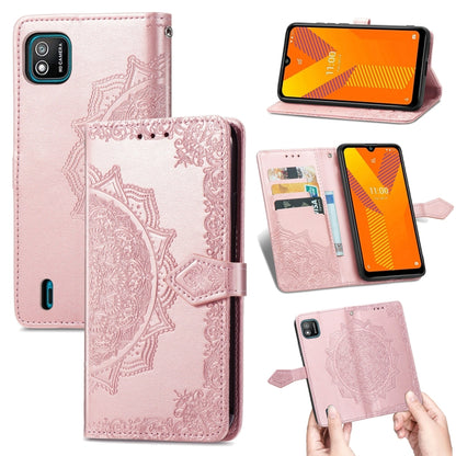 Mandala Flower Embossed Horizontal Flip Leather Case with Holder & Three Card Slots & Wallet & Lanyard, For Wiko Jerry 4, For Wiko Y62, For ZTE Axon 11 SE 5G, For ZTE Axon 20 5G