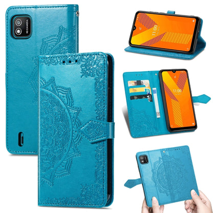 Mandala Flower Embossed Horizontal Flip Leather Case with Holder & Three Card Slots & Wallet & Lanyard, For Wiko Jerry 4, For Wiko Y62, For ZTE Axon 11 SE 5G, For ZTE Axon 20 5G