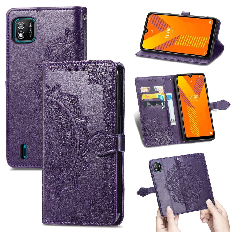 Mandala Flower Embossed Horizontal Flip Leather Case with Holder & Three Card Slots & Wallet & Lanyard, For Wiko Jerry 4, For Wiko Y62, For ZTE Axon 11 SE 5G, For ZTE Axon 20 5G