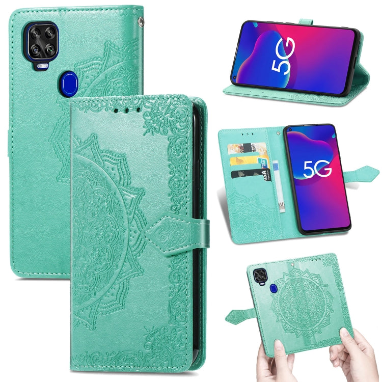 Mandala Flower Embossed Horizontal Flip Leather Case with Holder & Three Card Slots & Wallet & Lanyard, For Wiko Jerry 4, For Wiko Y62, For ZTE Axon 11 SE 5G, For ZTE Axon 20 5G