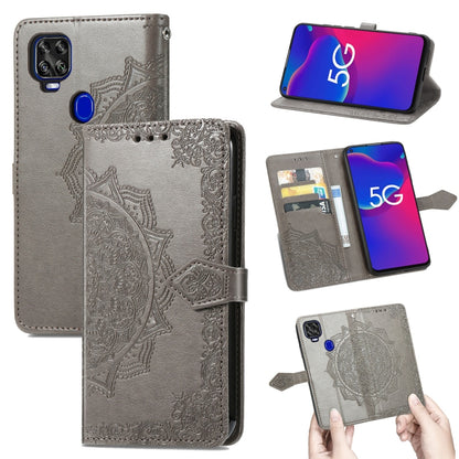 Mandala Flower Embossed Horizontal Flip Leather Case with Holder & Three Card Slots & Wallet & Lanyard, For Wiko Jerry 4, For Wiko Y62, For ZTE Axon 11 SE 5G, For ZTE Axon 20 5G