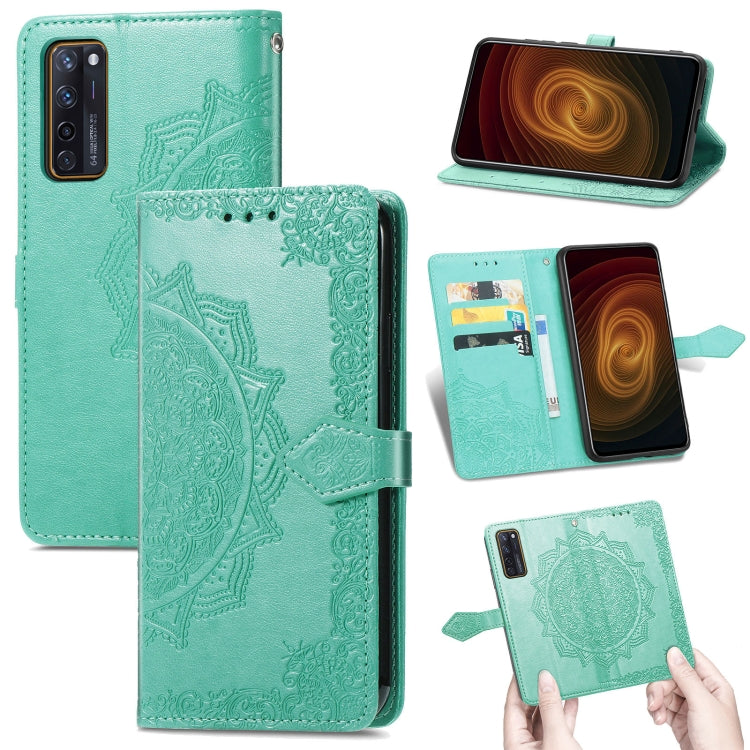 Mandala Flower Embossed Horizontal Flip Leather Case with Holder & Three Card Slots & Wallet & Lanyard, For Wiko Jerry 4, For Wiko Y62, For ZTE Axon 11 SE 5G, For ZTE Axon 20 5G