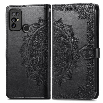Mandala Flower Embossed Horizontal Flip Leather Case with Holder & Three Card Slots & Wallet & Lanyard, For Doogee X96 Pro, For Honor 50, For OnePlus 9R, For UMIDIGI A9