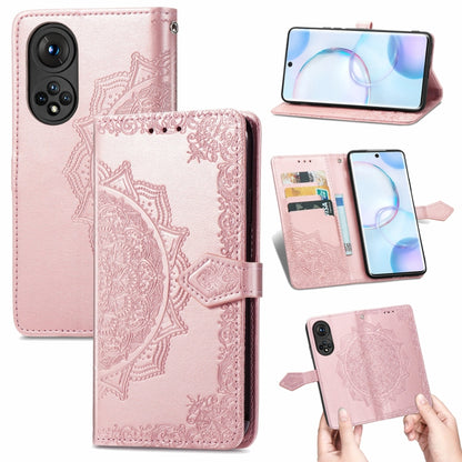 Mandala Flower Embossed Horizontal Flip Leather Case with Holder & Three Card Slots & Wallet & Lanyard, For Doogee X96 Pro, For Honor 50, For OnePlus 9R, For UMIDIGI A9