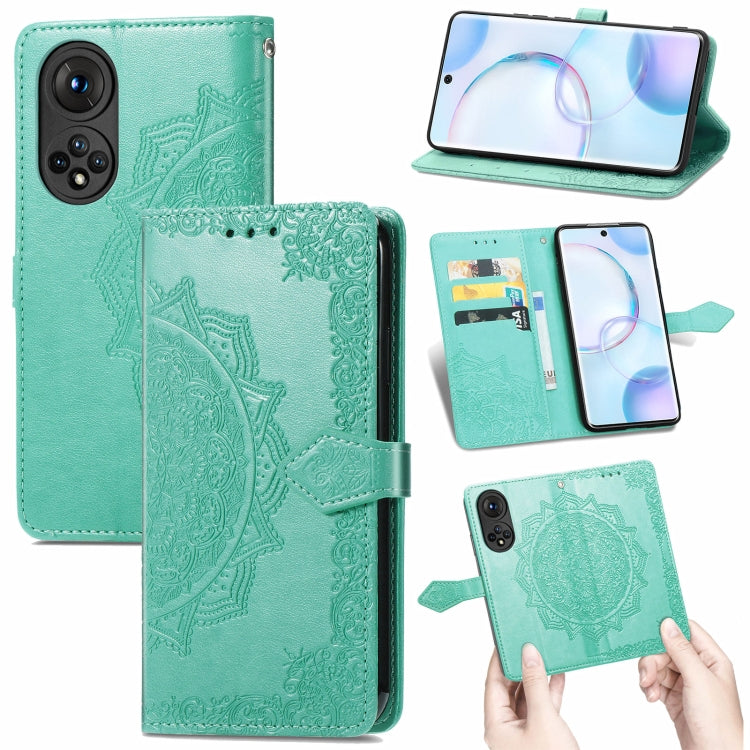 Mandala Flower Embossed Horizontal Flip Leather Case with Holder & Three Card Slots & Wallet & Lanyard, For Doogee X96 Pro, For Honor 50, For OnePlus 9R, For UMIDIGI A9