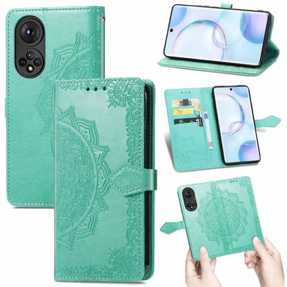 Mandala Flower Embossed Horizontal Flip Leather Case with Holder & Three Card Slots & Wallet & Lanyard, For Doogee X96 Pro, For Honor 50, For OnePlus 9R, For UMIDIGI A9