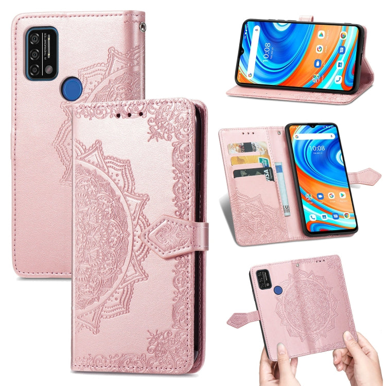 Mandala Flower Embossed Horizontal Flip Leather Case with Holder & Three Card Slots & Wallet & Lanyard, For Doogee X96 Pro, For Honor 50, For OnePlus 9R, For UMIDIGI A9
