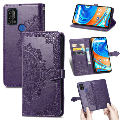 Mandala Flower Embossed Horizontal Flip Leather Case with Holder & Three Card Slots & Wallet & Lanyard, For Doogee X96 Pro, For Honor 50, For OnePlus 9R, For UMIDIGI A9