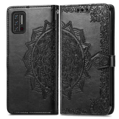 Mandala Flower Embossed Horizontal Flip Leather Case with Holder & Three Card Slots & Wallet & Lanyard, For UMIDIGI A7S