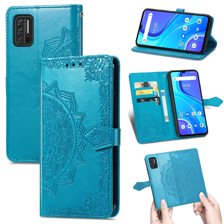 Mandala Flower Embossed Horizontal Flip Leather Case with Holder & Three Card Slots & Wallet & Lanyard, For UMIDIGI A7S