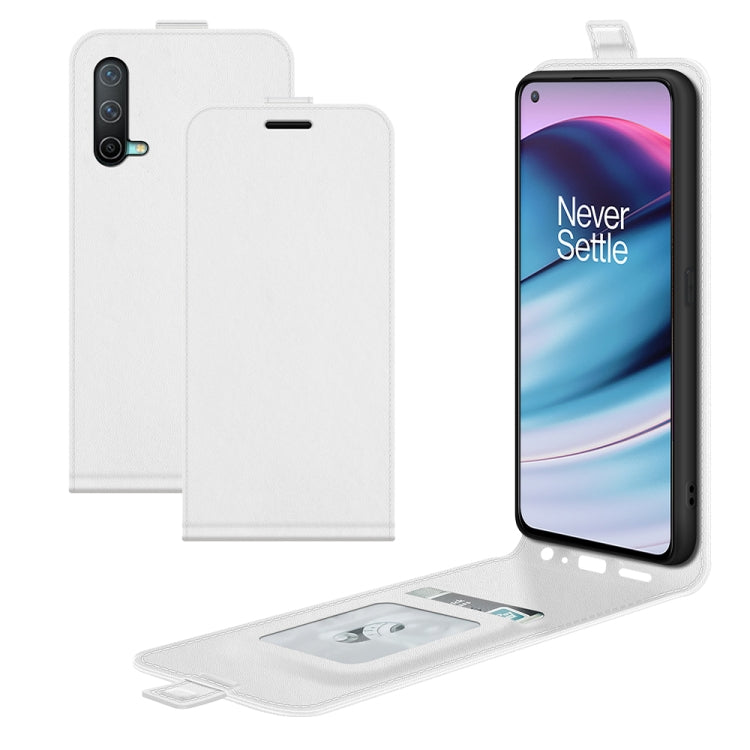 For OnePlus Nord CE 5G R64 Texture Single Vertical Flip Leather Protective Case with Card Slots & Photo Frame, For OnePlus Nord CE 5G