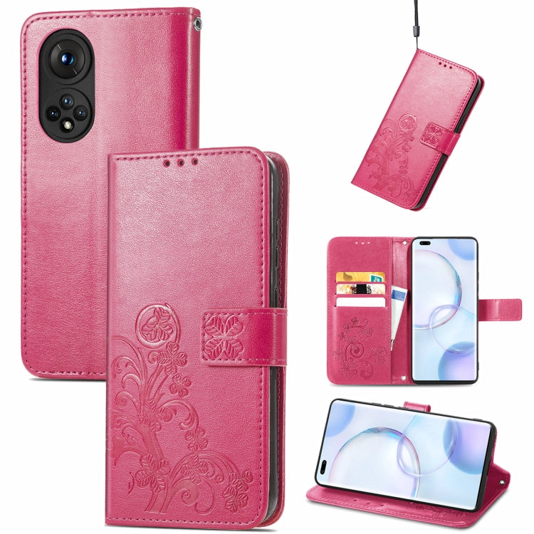 Four-leaf Clasp Embossed Buckle Mobile Phone Protection Leather Case with Lanyard & Card Slot & Wallet & Bracket Function, For Ulefone Note 11 Plus, For Honor 50 Pro, For Xiaomi Redmi Note 10 Pro 5G/Poco X3 GT, For Honor 50