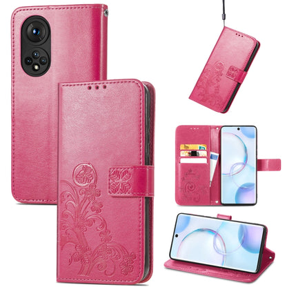 Four-leaf Clasp Embossed Buckle Mobile Phone Protection Leather Case with Lanyard & Card Slot & Wallet & Bracket Function, For Ulefone Note 11 Plus, For Honor 50 Pro, For Xiaomi Redmi Note 10 Pro 5G/Poco X3 GT, For Honor 50