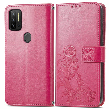 Four-leaf Clasp Embossed Buckle Mobile Phone Protection Leather Case with Lanyard & Card Slot & Wallet & Bracket Function, For Ulefone Note 11 Plus, For Honor 50 Pro, For Xiaomi Redmi Note 10 Pro 5G/Poco X3 GT, For Honor 50