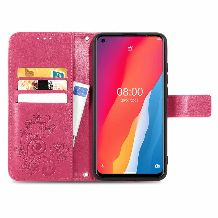 Four-leaf Clasp Embossed Buckle Mobile Phone Protection Leather Case with Lanyard & Card Slot & Wallet & Bracket Function, For Ulefone Note 11 Plus, For Honor 50 Pro, For Xiaomi Redmi Note 10 Pro 5G/Poco X3 GT, For Honor 50