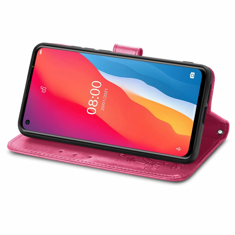 Four-leaf Clasp Embossed Buckle Mobile Phone Protection Leather Case with Lanyard & Card Slot & Wallet & Bracket Function, For Ulefone Note 11 Plus, For Honor 50 Pro, For Xiaomi Redmi Note 10 Pro 5G/Poco X3 GT, For Honor 50