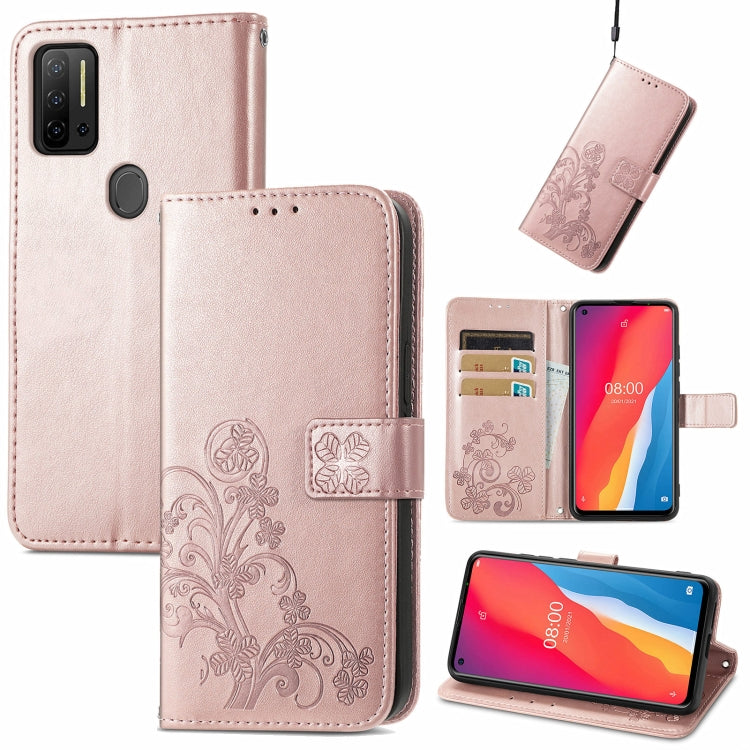 Four-leaf Clasp Embossed Buckle Mobile Phone Protection Leather Case with Lanyard & Card Slot & Wallet & Bracket Function, For Ulefone Note 11 Plus, For Honor 50 Pro, For Xiaomi Redmi Note 10 Pro 5G/Poco X3 GT, For Honor 50