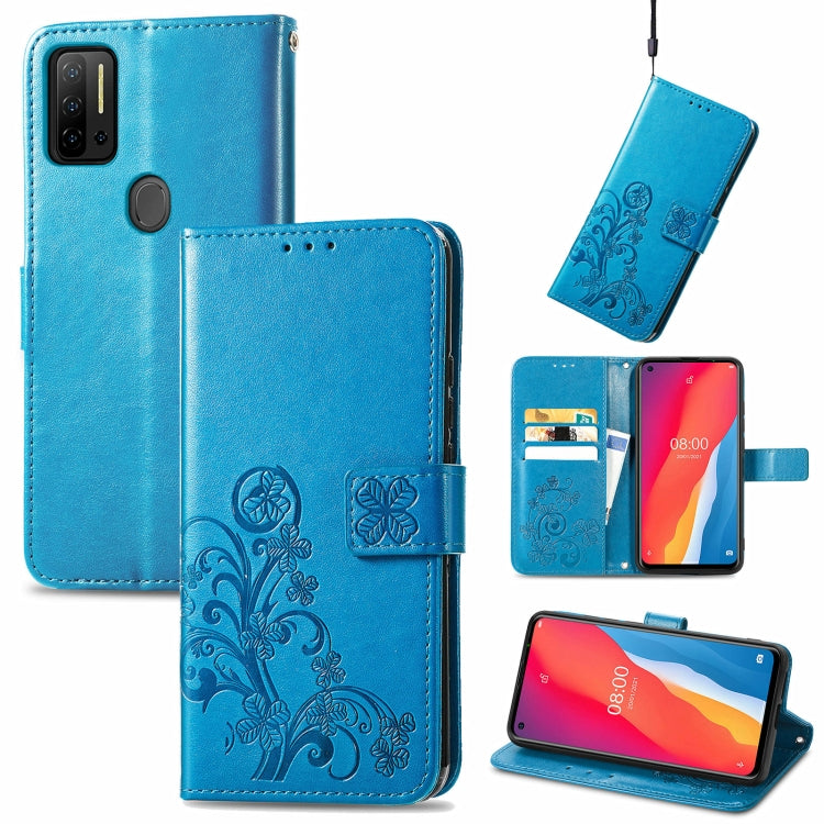 Four-leaf Clasp Embossed Buckle Mobile Phone Protection Leather Case with Lanyard & Card Slot & Wallet & Bracket Function, For Ulefone Note 11 Plus, For Honor 50 Pro, For Xiaomi Redmi Note 10 Pro 5G/Poco X3 GT, For Honor 50