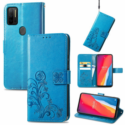 Four-leaf Clasp Embossed Buckle Mobile Phone Protection Leather Case with Lanyard & Card Slot & Wallet & Bracket Function, For Ulefone Note 11 Plus, For Honor 50 Pro, For Xiaomi Redmi Note 10 Pro 5G/Poco X3 GT, For Honor 50