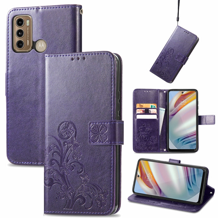 Four-leaf Clasp Embossed Buckle Mobile Phone Protection Leather Case with Lanyard & Card Slot & Wallet & Bracket Function, For Ulefone Note 11 Plus, For Honor 50 Pro, For Xiaomi Redmi Note 10 Pro 5G/Poco X3 GT, For Honor 50