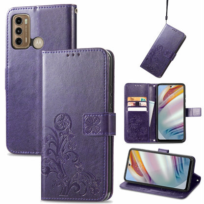 Four-leaf Clasp Embossed Buckle Mobile Phone Protection Leather Case with Lanyard & Card Slot & Wallet & Bracket Function, For Ulefone Note 11 Plus, For Honor 50 Pro, For Xiaomi Redmi Note 10 Pro 5G/Poco X3 GT, For Honor 50