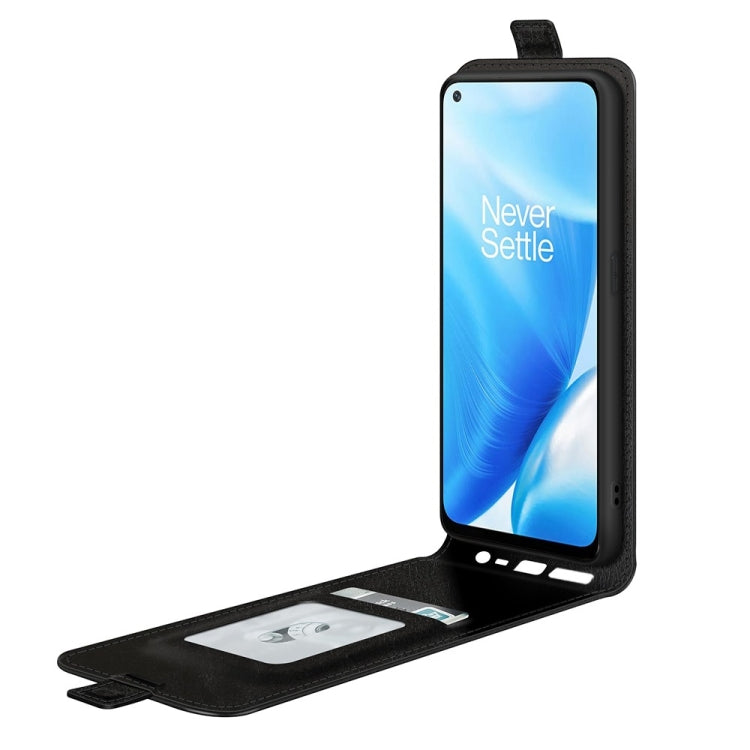 For OnePlus Nord N200 5G R64 Texture Single Vertical Flip Leather Protective Case with Card Slots & Photo Frame, For OnePlus Nord N200 5G