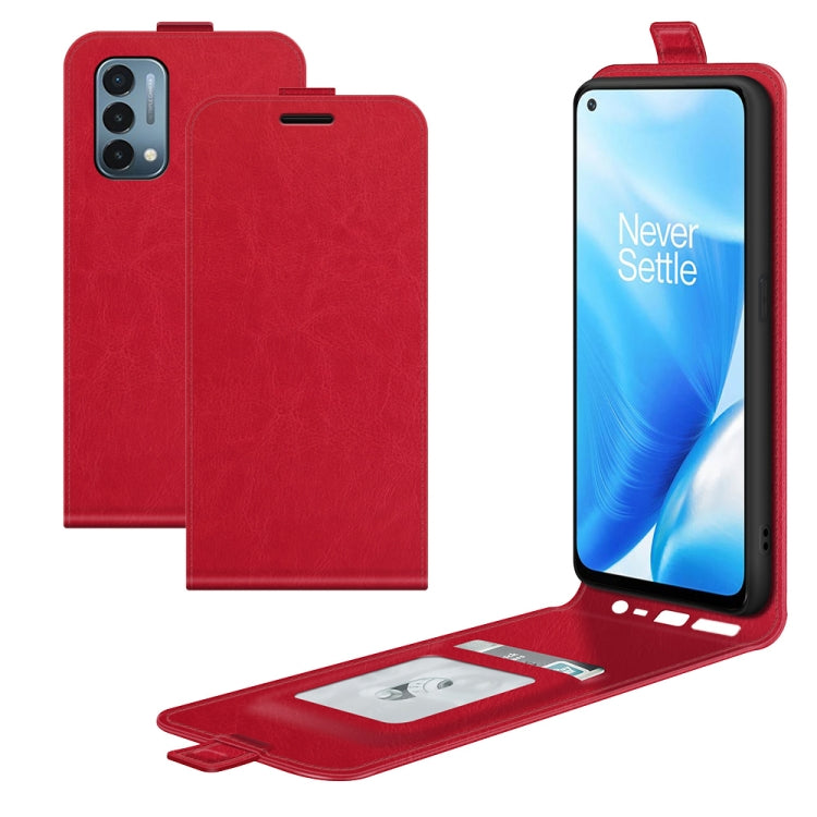 For OnePlus Nord N200 5G R64 Texture Single Vertical Flip Leather Protective Case with Card Slots & Photo Frame, For OnePlus Nord N200 5G