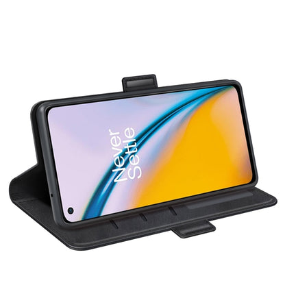For OnePlus Nord 2 5G Dual-side Magnetic Buckle Horizontal Flip Leather Case with Holder & Card Slots & Wallet