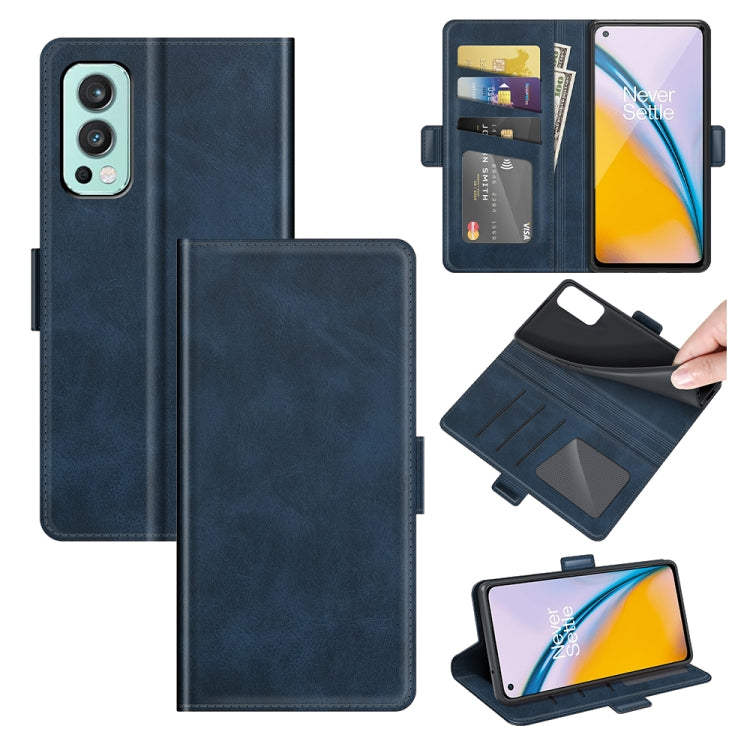 For OnePlus Nord 2 5G Dual-side Magnetic Buckle Horizontal Flip Leather Case with Holder & Card Slots & Wallet