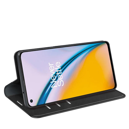 For OnePlus Nord 2 5G Retro-skin Business Magnetic Suction Leather Case with Holder & Card Slots & Wallet, For OnePlus Nord 2 5G