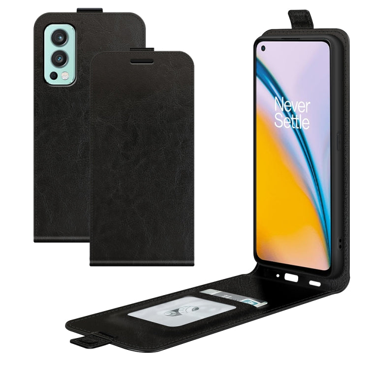 For OnePlus Nord 2 5G R64 Texture Single Vertical Flip Leather Protective Case with Card Slots & Photo Frame, For OnePlus Nord 2 5G