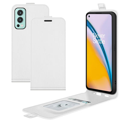 For OnePlus Nord 2 5G R64 Texture Single Vertical Flip Leather Protective Case with Card Slots & Photo Frame, For OnePlus Nord 2 5G
