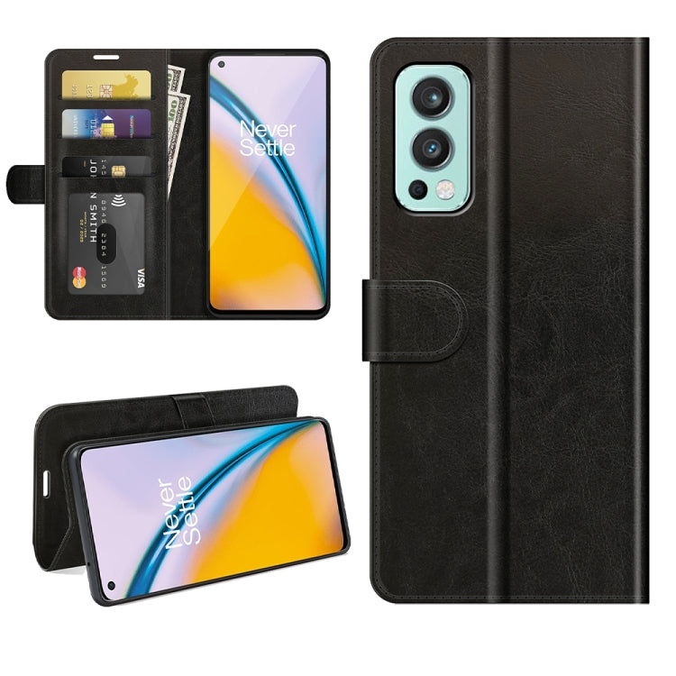For OnePlus Nord 2 5G R64 Texture Single Horizontal Flip Protective Case with Holder & Card Slots & Wallet& Photo Frame, For OnePlus Nord 2 5G