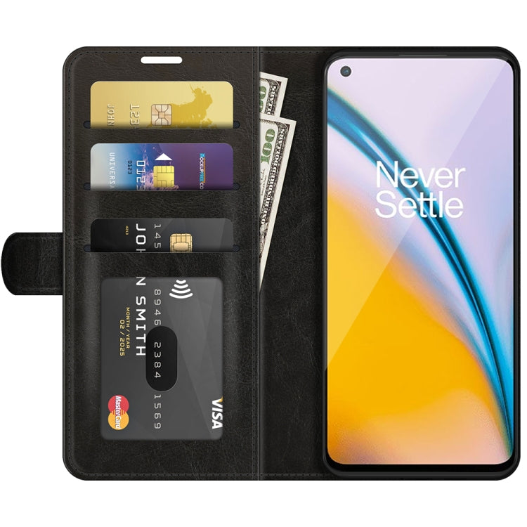 For OnePlus Nord 2 5G R64 Texture Single Horizontal Flip Protective Case with Holder & Card Slots & Wallet& Photo Frame, For OnePlus Nord 2 5G