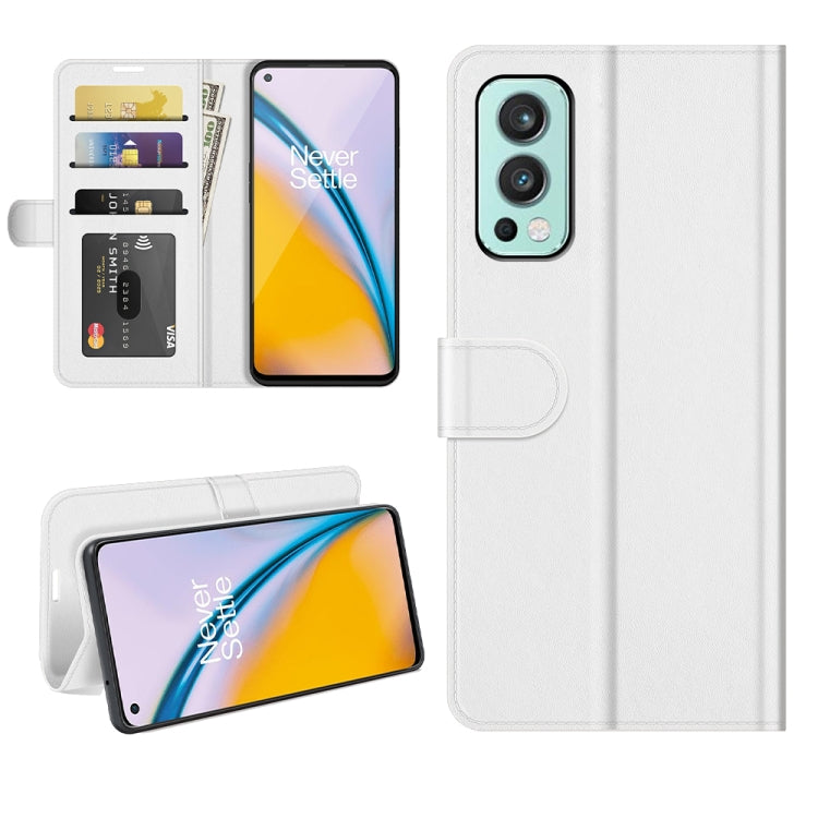 For OnePlus Nord 2 5G R64 Texture Single Horizontal Flip Protective Case with Holder & Card Slots & Wallet& Photo Frame, For OnePlus Nord 2 5G