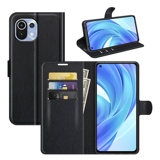For Xiaomi Mi 11 Lite Litchi Texture Horizontal Flip Protective Case with Holder & Card Slots & Wallet, For Xiaomi Mi 11 Lite