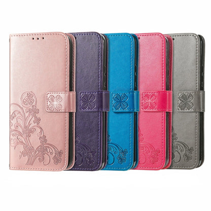 Four-leaf Clasp Embossed Buckle Mobile Phone Protection Leather Case with Lanyard & Card Slot & Wallet & Bracket Function, For Xiaomi Redmi K40 Gaming /Poco F3 GT, For OnePlus 9R, For Doogee X96 Pro, For  Doogee X96 Pro, For Wiko Jerry 4