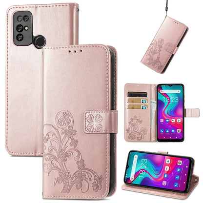 Four-leaf Clasp Embossed Buckle Mobile Phone Protection Leather Case with Lanyard & Card Slot & Wallet & Bracket Function, For Xiaomi Redmi K40 Gaming /Poco F3 GT, For OnePlus 9R, For Doogee X96 Pro, For  Doogee X96 Pro, For Wiko Jerry 4