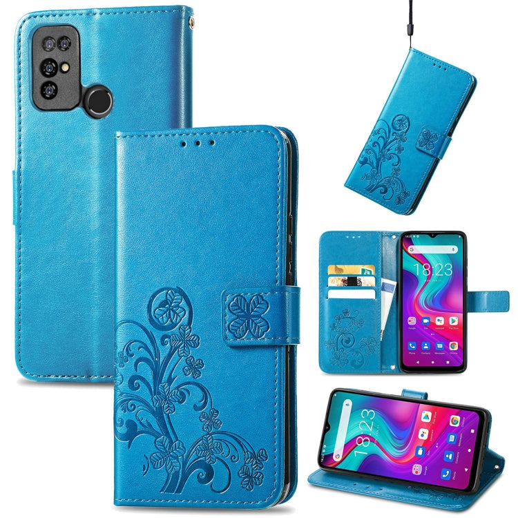 Four-leaf Clasp Embossed Buckle Mobile Phone Protection Leather Case with Lanyard & Card Slot & Wallet & Bracket Function, For Xiaomi Redmi K40 Gaming /Poco F3 GT, For OnePlus 9R, For Doogee X96 Pro, For  Doogee X96 Pro, For Wiko Jerry 4