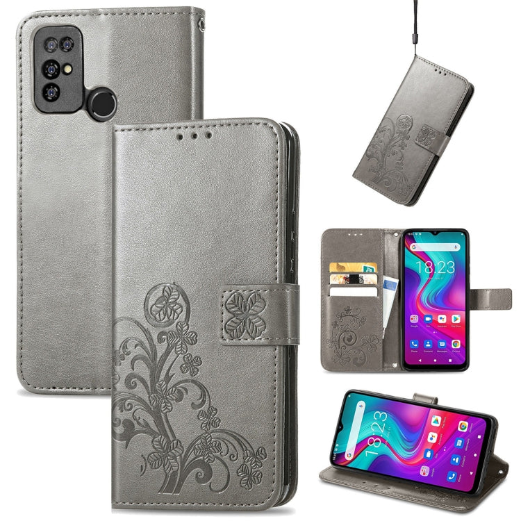 Four-leaf Clasp Embossed Buckle Mobile Phone Protection Leather Case with Lanyard & Card Slot & Wallet & Bracket Function, For Xiaomi Redmi K40 Gaming /Poco F3 GT, For OnePlus 9R, For Doogee X96 Pro, For  Doogee X96 Pro, For Wiko Jerry 4
