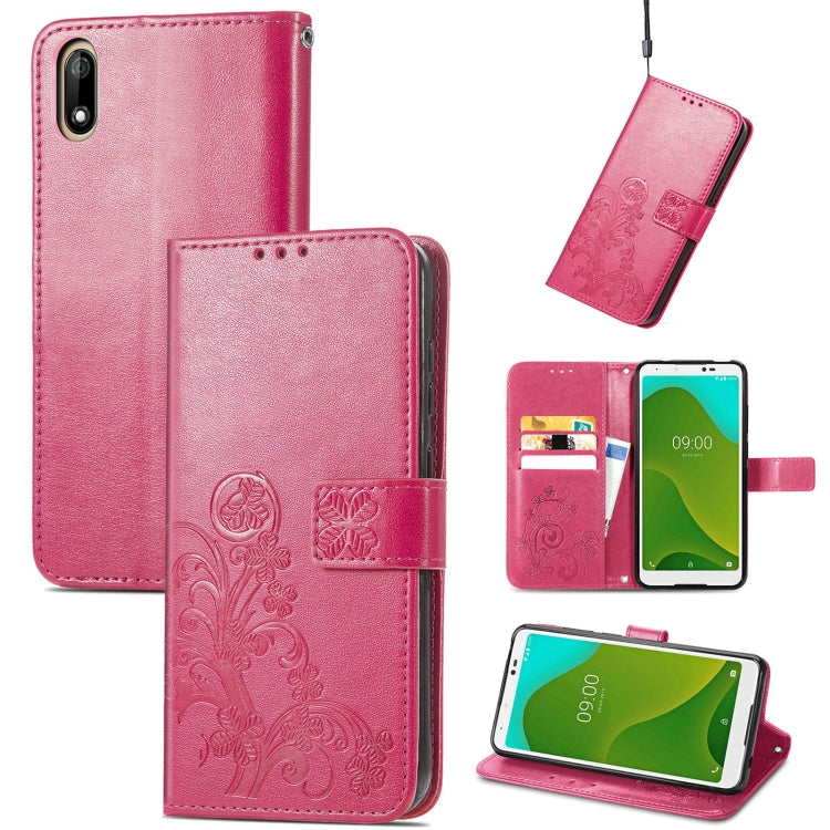 Four-leaf Clasp Embossed Buckle Mobile Phone Protection Leather Case with Lanyard & Card Slot & Wallet & Bracket Function, For Xiaomi Redmi K40 Gaming /Poco F3 GT, For OnePlus 9R, For Doogee X96 Pro, For  Doogee X96 Pro, For Wiko Jerry 4